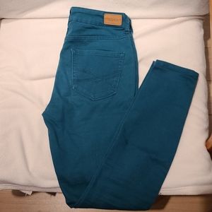 Aeropostal blue/green jegging pants